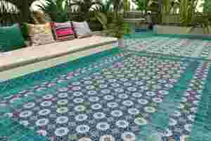 Carreaux de céramique artisanaux 200x200x8.5mm, finition rustique provençale, pour revêtements de sol de hôtels de charme, villas et projets patrimoniaux, résistants à la chaleur, vente en gros - Product Image 6