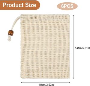 Sac à savon en jute et chanvre 100% naturel fait à la main, zéro déchet, exfoliant pour le corps, pour adultes - Product Image 4