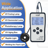 Radiomètre numérique multi-sondes LS125 pour la mesure des rayons UV UVA UVB, testeur de rayonnement ultraviolet, radiomètre UV, mesureur de lumière UV