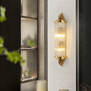 Gold LED Crystal <b>Wall</b> Lamp E27 <b>Switch</b> Control For Living Room Hallway Staircase Bedside Decoration - Product Image 3