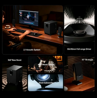 Altavoces para Computadora EDIFIER R101V de 2.1 Canales, Subwoofer de 4 Pulgadas (50x90mm), Controladores de Rango Completo, 360 °   Altavoz para PC de Escritorio con Gabinete de MDF y Refuerzo de Bajos