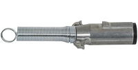 Échantillon gratuit 7 broches 24V Prise métallique de type N avec ressort Camion Remorque Femelle Prise de remorque en aluminium
