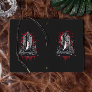 Cuaderno hecho a mano A6 multiusos Regalo funcional del Día del Padre Ideal para el trabajo y el hobby Machete Tombstone <span class=keywords><strong>bloo</strong></span> - Product Image 6