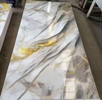 Panneau de marbre avec revêtement UV du fabricant, 1220*2440*3mm, facile à installer pour une utilisation en appartement