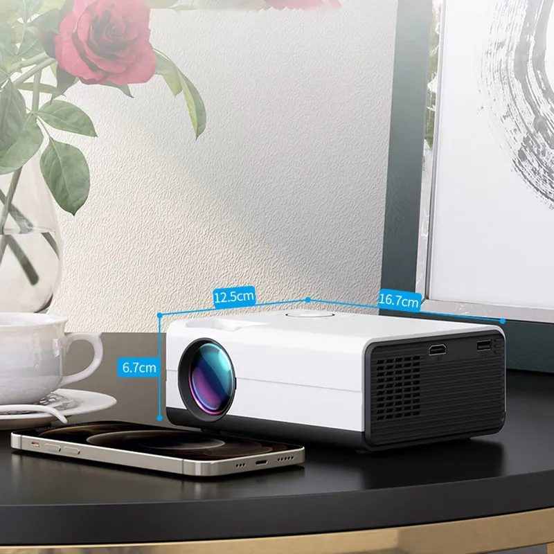 Dependable Performance 4K Portable Smart Projector Mobile Support Office Online Video Games Wireless for Android
