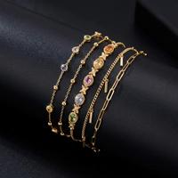 Bracelet papillon en or massif 18 carats avec saphirs arc-en-ciel Xinfly |   Bracelet en pierres précieuses multicolores naturelles pour femmes |   AU750