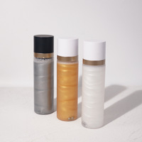 Rose or blanc contrôle de l'huile étanche hydratant visage surligneur brume paillettes réglage Spray miroitant lueur réglage Spray