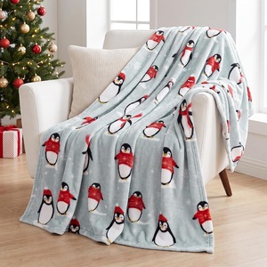 Plaid Flannel <b>Blanket</b> Throw <b>Blanket</b> Nap <b>Blanket</b> Reversible Cozy <b>Warm</b> for Bedroom Living Room Custom Print OEM ODM - Product Image 1