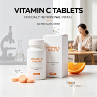 Comprimés de vitamine C pour adultes, complément alimentaire naturel pour une nutrition quotidienne, sans conservateurs
