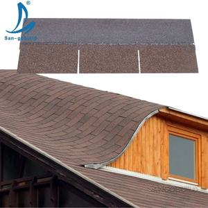 วัสดุมุงหลังคาสมัยใหม่แบบเรียบ 3 แถบ ใยแก้วเคลือบยางมะตอย สำหรับสถาปัตยกรรมวัด กันน้ำ ทนทาน - Product Image 3