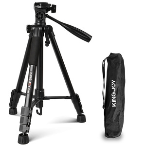 킹조이 Vt-860s 175cm 비디오 삼각대 알루미늄 듀얼 튜브 다리 전문가용 삼각대 DSLR 및 비디오 카메라용 - Product Image 1