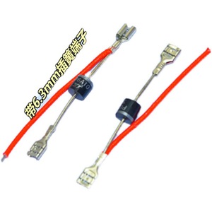 Diode 6A10 avec fil et borne à ressort de 6,3 mm pour amplification de signal d'antenne - Product Image 1