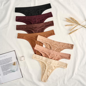 Ladymate ODM/OEM <strong>Tangas</strong> Sin Costuras Para Mujeres <strong>Woman</strong> Low Waist <strong>Briefs</strong> Soft Panties T-back Sexy Thongs Seamless Underwear - Product Image 4