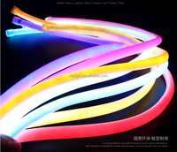 Lampu tabung tali Neon LED bulat RGB 220V 110V LED 14MM 360 derajat fleksibel Neon