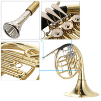 High Quality Brass Musical Instrument French Horn With Accessory