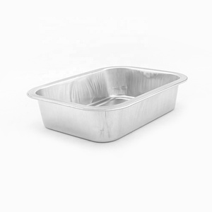 Tùy chỉnh màu sắc hình chữ nhật dùng một lần mịn Tường Lá container hãng hàng không lá ăn trưa hộp nhôm lá bịt kín container - Product Image 4