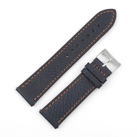 Bracelets de montre Lionorm en cuir véritable pleine fleur fait main à motif litchi, à dégagement rapide, 18mm, 20mm, 21mm, 22mm, 24mm, en gros