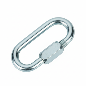 Moschettone ad anello a vite in acciaio inossidabile da 40mm per dispositivi di sicurezza e sopravvivenza - Product Image 1