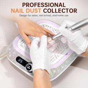 Nail Dust Collector with Reusable Filter Powerful Vacuum Fan Dust Collector Compact Dust Suction Machine - Product Image 4