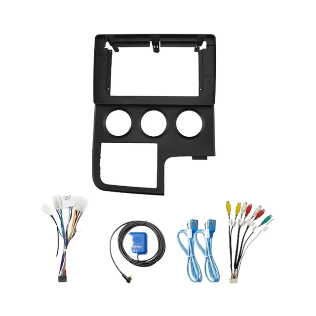 Meihua Factory Price Auto Radio Car Parts Kits DVD Radio Player Fascia Frame for Toyota Hiace 2019 RHD With Wiring Harness