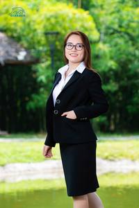 Traje de negocios personalizado de gama alta para mujer Blazer de doble botonadura Elegante mezcla de lana/seda/poliéster Decoración de botones a medida para oficina - Product Image 6