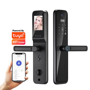 Tuya Video <strong>Intercom</strong> Smart Lock Keyless Entry Via Fingerprint, App, <strong>Code</strong>, IC Card &amp; <strong>Key</strong>, Visible Cat's Eye - Product Image 1