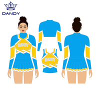 Uniforme de pom-pom girl avec logo en spandex au design unique de haute qualité