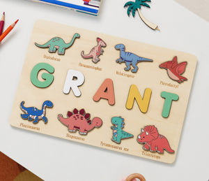 <strong>Personalised</strong> <strong>Wooden</strong> Children's Dinosaur Jigsaw Puzzle Kids Early Educational <strong>Toys</strong> - Product Image 3