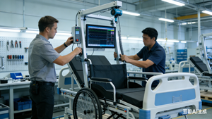 <span class=keywords><strong>Cama</strong></span> <span class=keywords><strong>de</strong></span> Hospital Manual Multifuncional para Cuidado en el Hogar, Uso Dual Familiar, para <span class=keywords><strong>Silla</strong></span> <span class=keywords><strong>de</strong></span> <span class=keywords><strong>Ruedas</strong></span>, Enfermería, Parálisis por Ictus y Ancianos - Product Image 5