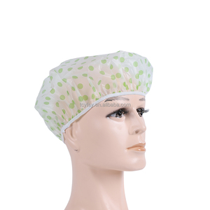 Bonnets de douche de Spa jetables réglables de haute qualité <span class=keywords><strong>couverture</strong></span> de cheveux de Salon étanche <span class=keywords><strong>couverture</strong></span> de bain transparente <span class=keywords><strong>en</strong></span> plastique PE pour adultes - Product Image 2
