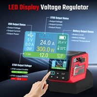 Régulateur de tension SZZY 300W compatible avec la batterie Milwaukee 18V (batterie non incluse) Sortie CC réglable 2-30V Type-C/USB-A PD