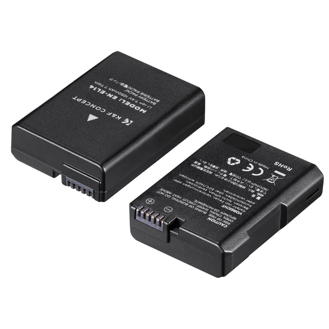 K&F Concept Suitable for Nikon D3500 D5600 D3200 D3300, Rechargeable 1050mAh EN-EL14 Camera Battery Digital Camera Batteries