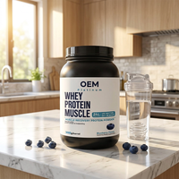 Protéine de lactosérum à la myrtille OEM/ODM avec BCAA et créatine |   Complément alimentaire pour les muscles avec saveur et étiquette personnalisées |   Vente en gros directe d'usine