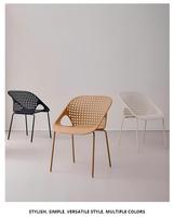 Ensemble de salle à manger d'extérieur minimaliste à prix d'usine, mobilier de jardin en PP imperméable, table et chaises modernes pour hôtel et bistrot