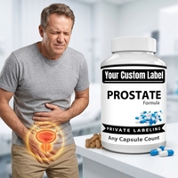 Capsule de traitement de la santé de la prostate à base d'extraits végétaux sous marque privée – Favorise la santé de la prostate et soutient les voies urinaires