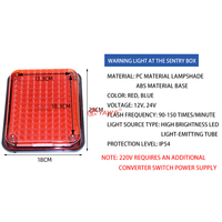 Feux de signalisation d'urgence à clignotement bleu haute luminosité DC12V 24V pour ambulance, véhicule, ABS