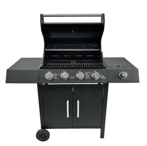 <span class=keywords><strong>Barbecue</strong></span> à gaz en <span class=keywords><strong>fonte</strong></span> <span class=keywords><strong>avec</strong></span> <span class=keywords><strong>couvercle</strong></span> pour extérieur, sans fumée, <span class=keywords><strong>avec</strong></span> 5 têtes, très résistant - Product Image 4