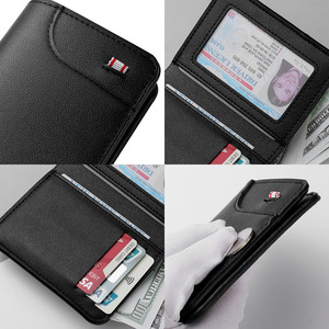 Design minimaliste noir <span class=keywords><strong>Portefeuille</strong></span> pour hommes modernes Nouveau <span class=keywords><strong>portefeuille</strong></span> <span class=keywords><strong>vertical</strong></span> ultra-mince pour hommes - Product Image 6