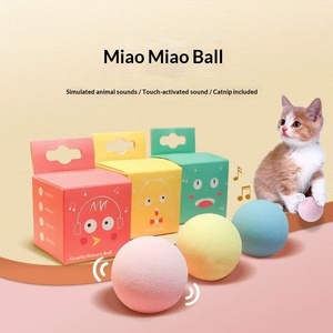 Palla Yow-Yow a Gravità in EVA per Gatti, Giocattolo Sonoro Auto-Intrattenente con Erba Gatta, Giocattolo per Gattini e Gioco per Animali Domestici da Interno - Product Image 2