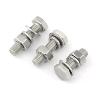 Baut dan Mur Baja Tahan Karat Astm ANSI B18.2.1 A2-70 A394, Baut Kepala Heksagonal A193 Grade B7 M12x30 mm M7 M8x1.25 M8x35 UNC UNF