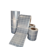 Étiquette brillante pour étiquettes d'imprimante autocollant de code à barres PET/PVC blanc étanche argent mat, papier Polyester de transfert de chaleur ZOMAX TB03