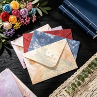 Enveloppe créative rétro de haute qualité, couleur personnalisée, motif nuage de rêve, en papier d'art, style ancien, pour invitation et lettre dédiée