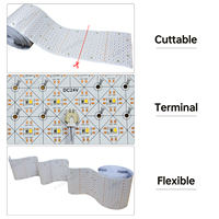 Feuille de LED flexible haute luminosité 528 LED/M, panneau lumineux de 10M découpable, rouleau de feuille de LED flexible pour boîte lumineuse publicitaire