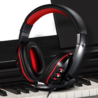 Casque de jeu filaire HOT, casque pour joueurs avec microphone, écouteurs de jeu stéréo, basses profondes pour PS4, Xbox, PC, ordinateur