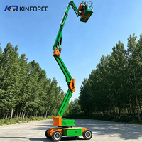 Plateforme de travail aérien hydraulique autopropulsée à flèche articulée tout-terrain pour l'entretien des équipements industriels en extérieur