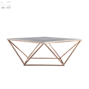 Casa habitación decoración mármol superior de alambre de acero inoxidable <span class=keywords><strong>base</strong></span> de <span class=keywords><strong>centro</strong></span> de la mesa de café - Product Image 6