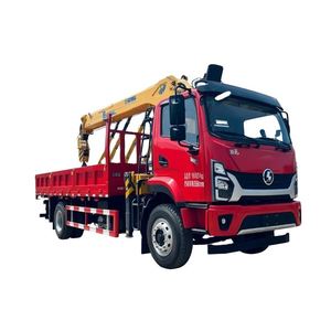 Camion grue multifonctionnel Shacman 4*2, moteur Yuchai XC MG, 10 tonnes, bras à 5 sections pour la logistique et le levage de marchandises - Product Image 1