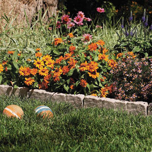 Bordo Decorativo in Plastica Effetto Pietra per <span class=keywords><strong>Giardino</strong></span> e Prato Ornamenti per Spazi Esterni - Product Image 4