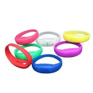 Custom Logo LED Full Silicone Glow Bracelet Concert Glow Wristband Cheering Prop Glow Wristband - Product Image 4