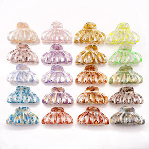 Pinzas para el Cabello de Acetato Multicolores con Textura Estilo Europeo y Americano, Accesorios para el Cabello de Acetato Únicos para Mujer, Venta al por Mayor. - Product Image 1